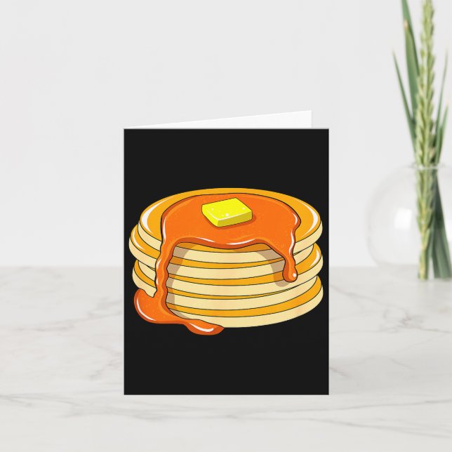 Tarjeta Pancakes And Syrup  (Anverso)
