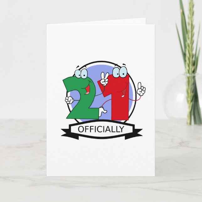 Tarjeta Pancarta oficial de cumpleaños 21 (Anverso)