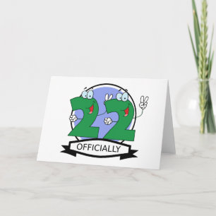 Tarjeta Pancarta oficial de cumpleaños 22