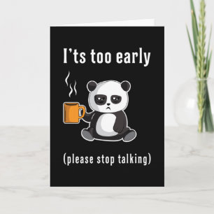 Tarjeta Panda Bear Cute Animal Pandas Paw Graciosa Idea De