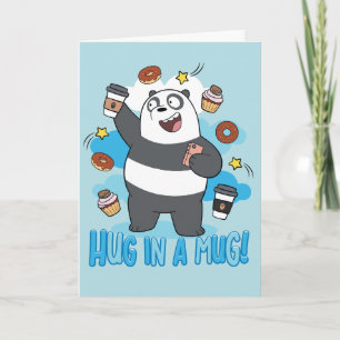 Tarjeta Panda Bear - Hug in a Mug!