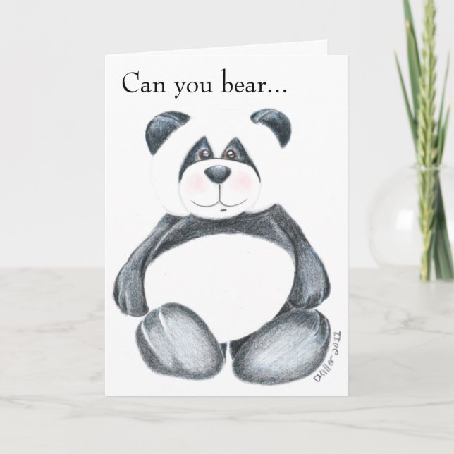 Tarjeta Panda Bear Picture (Anverso)