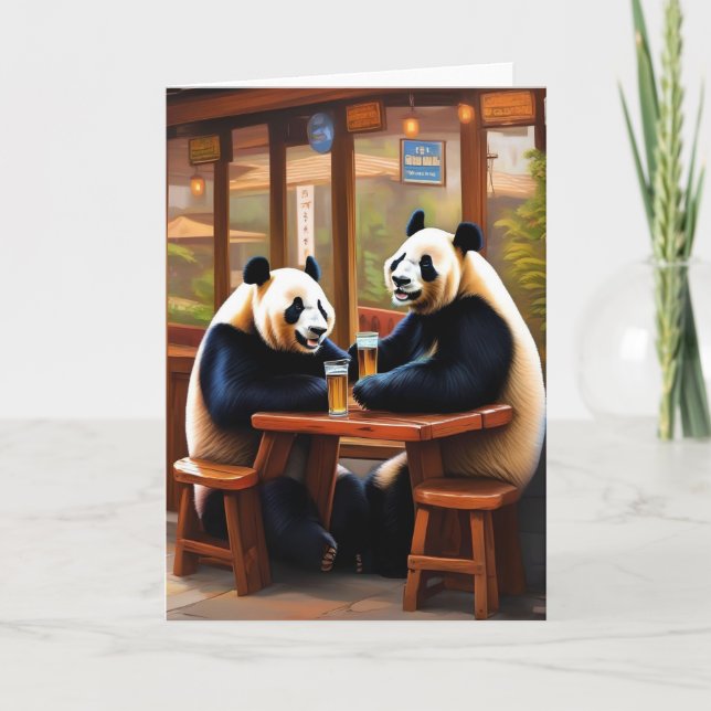 TARJETA PANDA BEBES BUENOS TIEMPOS (Anverso)