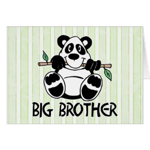 Tarjeta Panda Boy Big Brother Blank