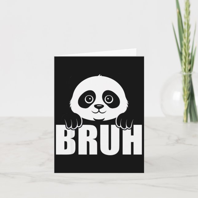 Tarjeta Panda Bruh Funny Zoo Animal Lover For Men Women Ki (Anverso)
