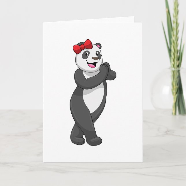 Tarjeta Panda con cinta (Anverso)