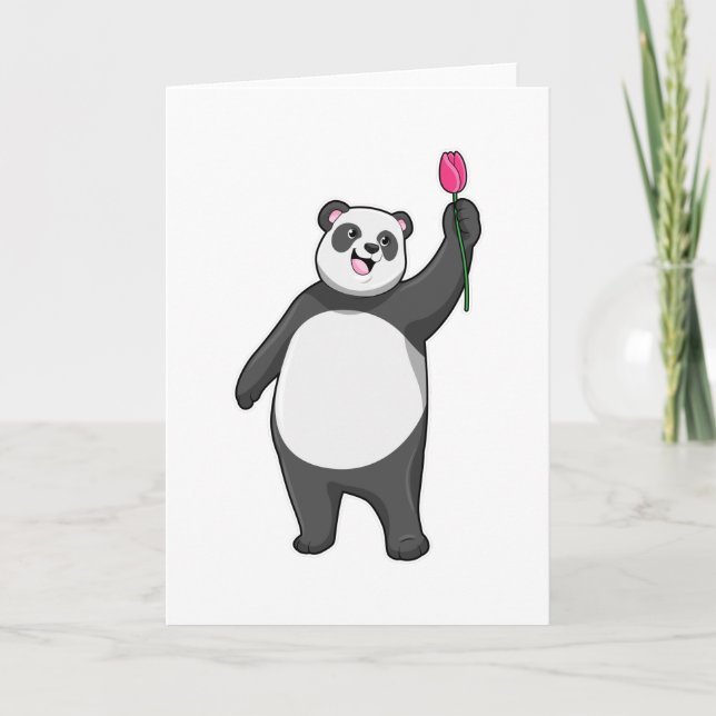 Tarjeta Panda con Tulip (Anverso)