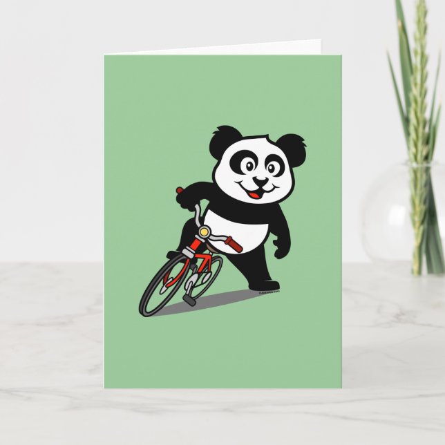 Tarjeta Panda de Ciclismo Cuto (Anverso)