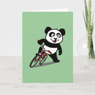 Tarjeta Panda de Ciclismo Cuto
