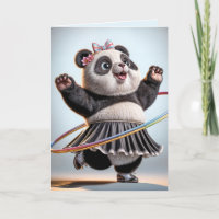 Panda de Cumpleaños Con Hula Hoop