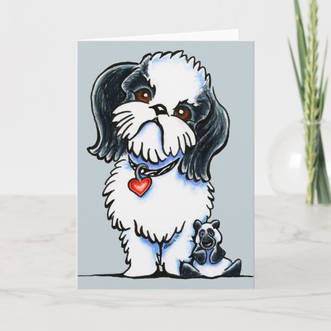 Tarjeta Panda de Shih Tzu (Anverso)