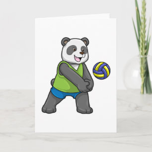 Tarjeta Panda en Deportes con Voleibol