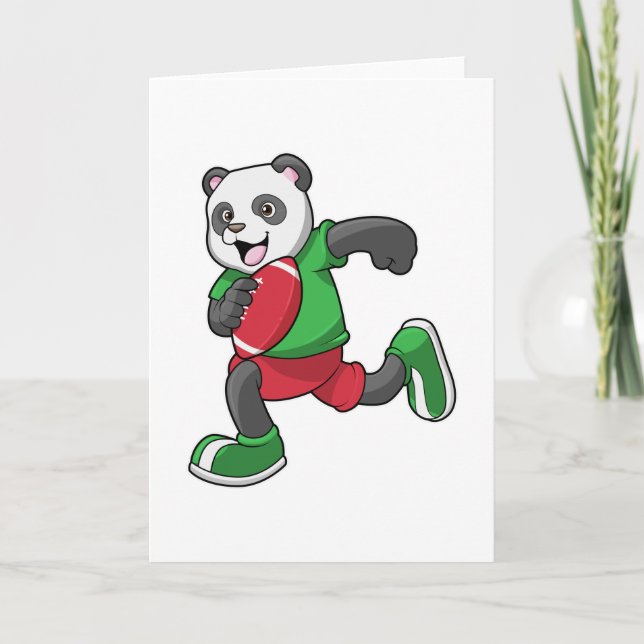 Tarjeta Panda en el fútbol con equipamiento (Anverso)