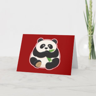 Tarjeta Panda gorda