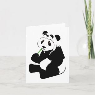 Tarjeta Panda Gorra Notecards