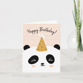 Tarjeta Panda Happy Birthday Card