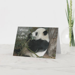 Tarjeta Panda, ¿quieres almorzar?