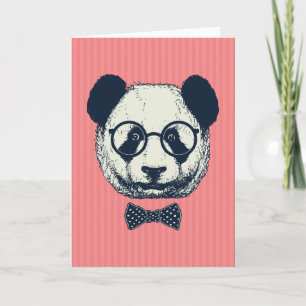 Tarjeta Panda Stripes