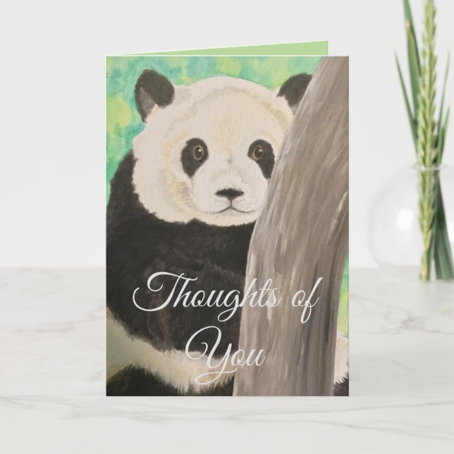 Tarjeta Panda, Thoughts of You Card (Anverso)