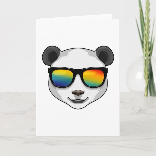 Tarjeta Panda with Sunglasses (Anverso)