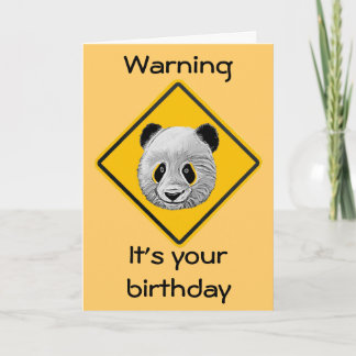Tarjeta Panda Yourself Personalizado Sketch Birday Card