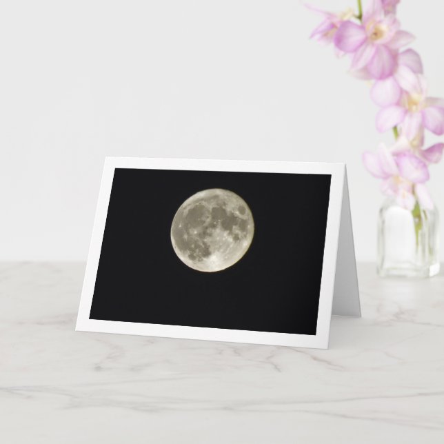 Tarjeta Panorama de la Luna Llena (Orquídea)