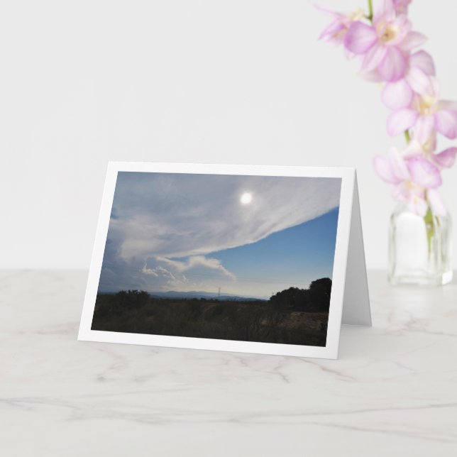 Tarjeta Panorama de nubes grande (Orquídea)