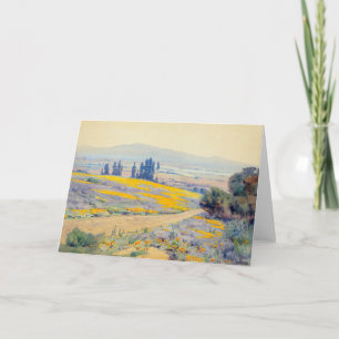 Tarjeta Panorama de primavera de California Elmer Wachte
