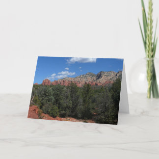 Tarjeta Panorama de rocas rojas en Sedona Arizona