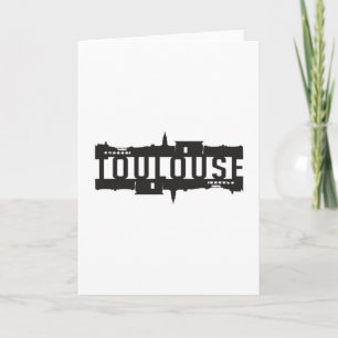 Tarjeta Panorama urbano de la ciudad de Toulouse regalo di
