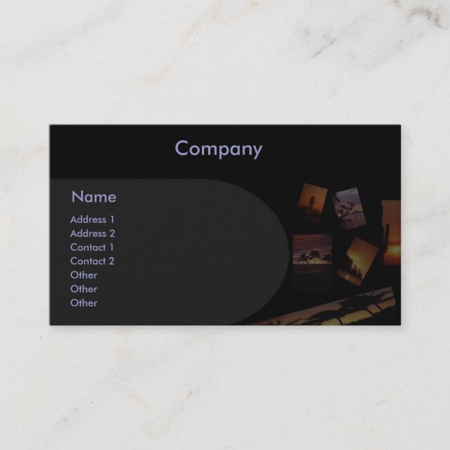 Tarjeta Panorámica de Perfil del Sol (Anverso)