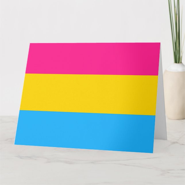 Tarjeta Pansexual Flag (Anverso)