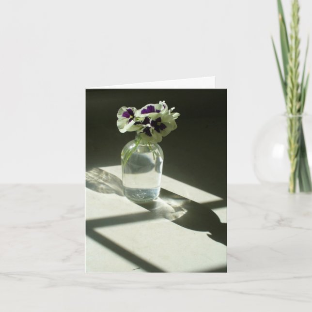 Tarjeta Pansies notecard (Anverso)