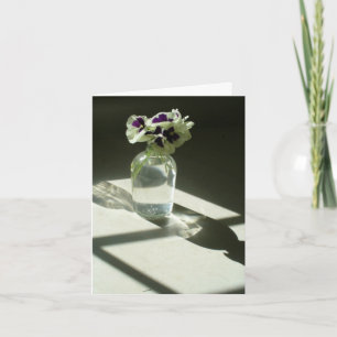 Tarjeta Pansies notecard