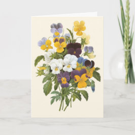 Tarjeta Pansy Bouquet Gracias