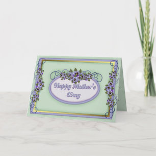 Tarjeta Pansy desplaza el día de la madre