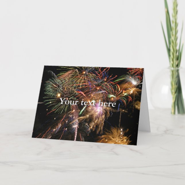 Tarjeta Pantalla de fuegos artificiales (Anverso)