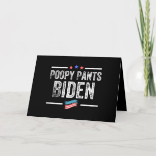 Tarjeta Pantalones Cagados Biden