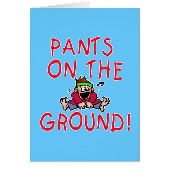 Tarjeta Pantalones en la camiseta y la ropa de tierra