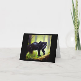 Tarjeta Pantera negra (4) Gato salvaje