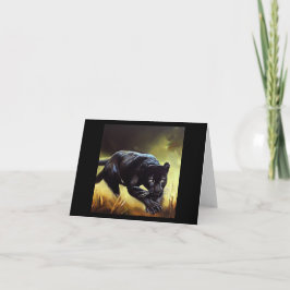 Tarjeta Pantera negra (9) Gato salvaje