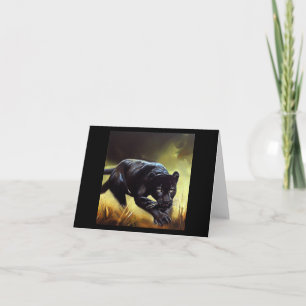 Tarjeta Pantera negra (9) Gato salvaje
