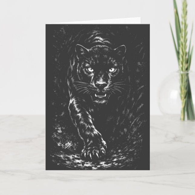 Tarjeta Pantera Negra — por BurnsInHell (Anverso)