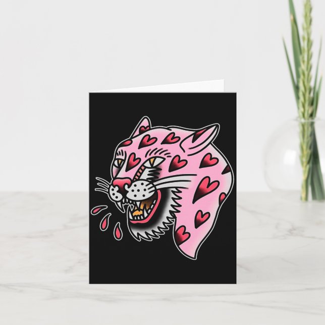 Tarjeta Panther Nk X Heart Love Traditional Premium Tri-bl (Anverso)