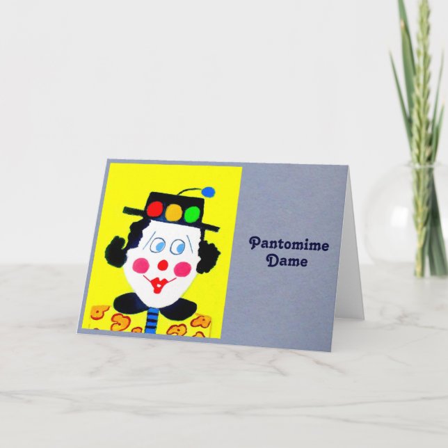 Tarjeta Pantomime Dame (Anverso)