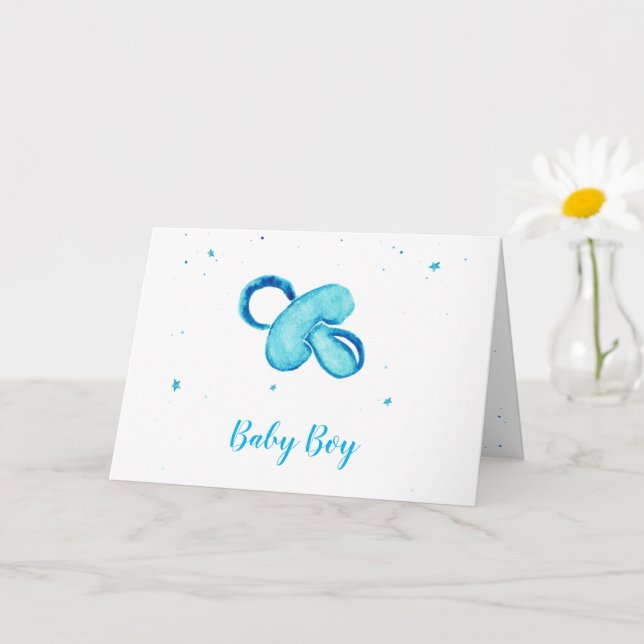Tarjeta Pañuelo de color azul (Planta pequeña)