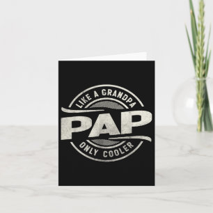 Tarjeta Pap Como Un Abuelo Sólo Famoso Y Fresco