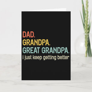 Tarjeta Papá Abuelo Bisabuelo Me Sigo Mejorando