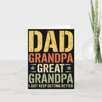 Tarjeta Papá Abuelo Bisabuelo Me Sigo Mejorando