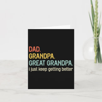 Tarjeta Papá Abuelo Bisabuelo Me Sigo Mejorando